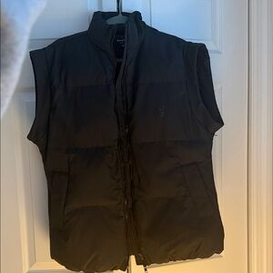PacSun Playboy Black Oversized Puffer Vest